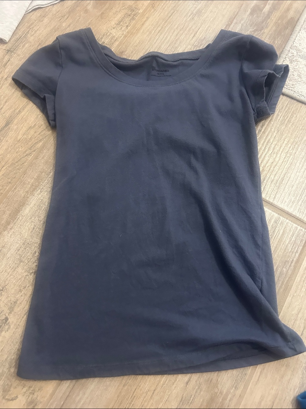 No Boundaries Navy Crew Neck Tee